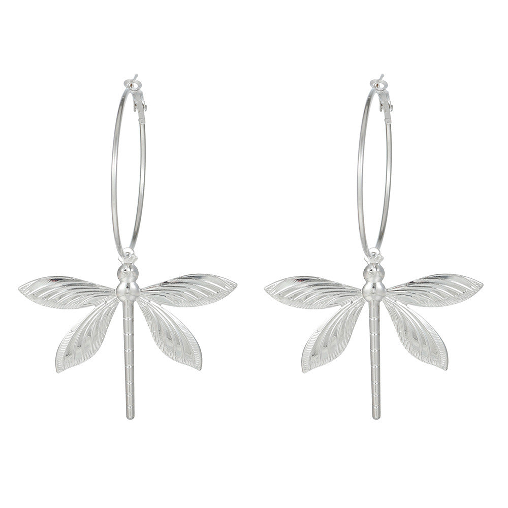Retro Dragonfly Stud Earrings