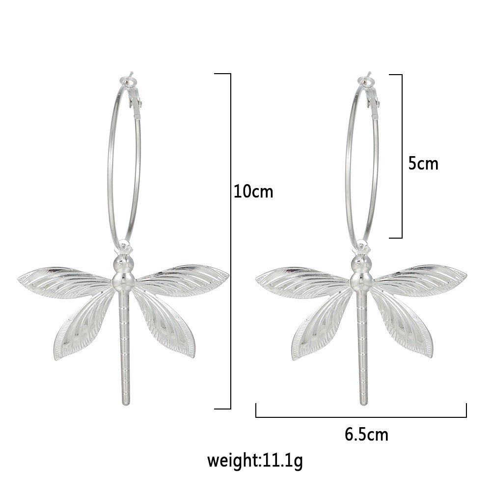 Retro Dragonfly Stud Earrings