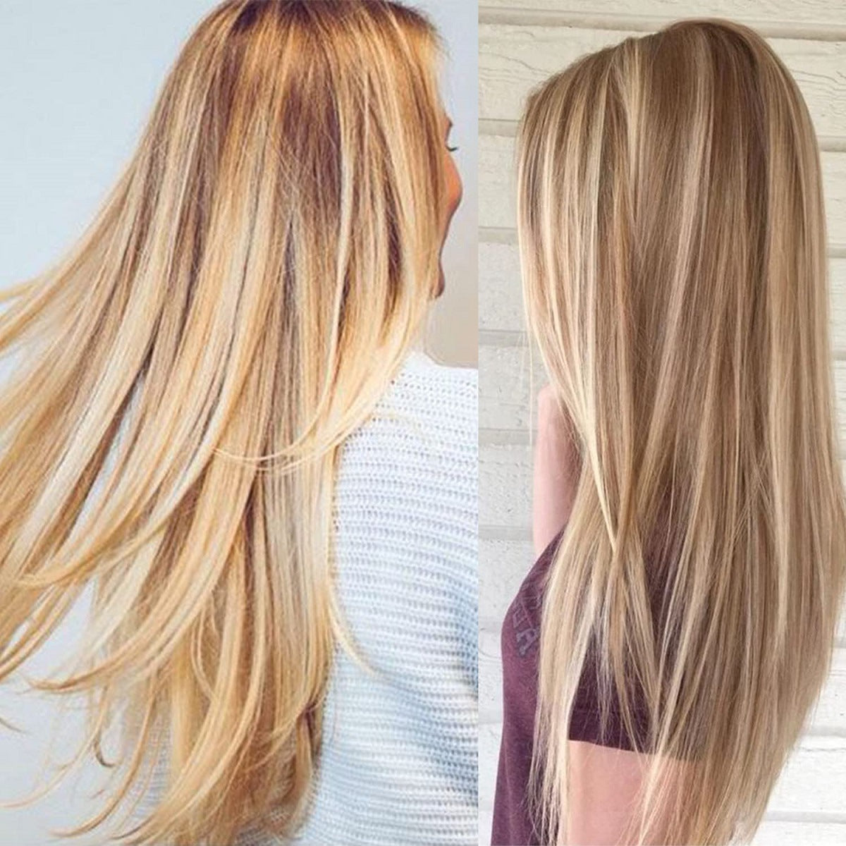 Golden Brown Human Hair Wigs