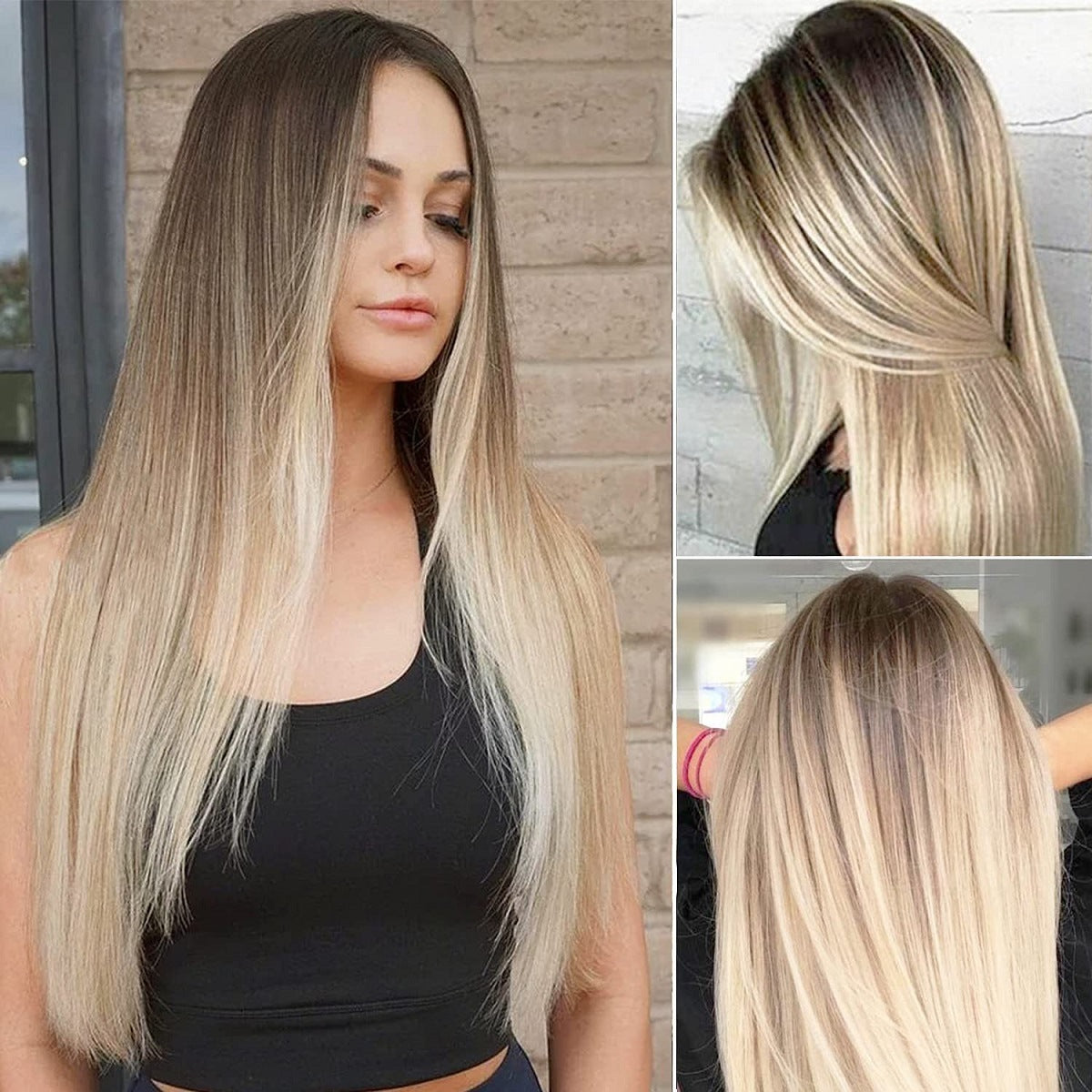 Golden Brown Human Hair Wigs