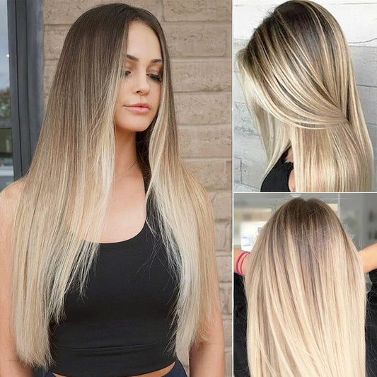 Golden Brown Human Hair Wigs